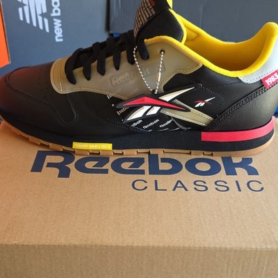 Reebok Classic Leather ATI Altered Black/Red/Yellow/Grey/Gum Low Top DV5240