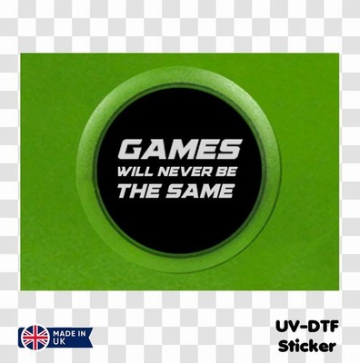 Xbox Spiele - UV DTF Printed Sticker Design - Ideal für Glas Laptop Tumbler Becher
