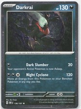 Darkrai (Cosmos Holo) 136/197 Rare Carte e Prodotti Vari Pokemon NM