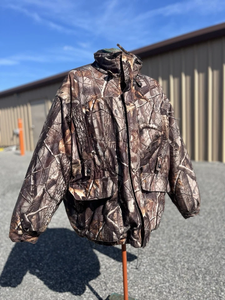 10X Realtree Camo Hunting Jacket 3XL Insulated Fleece Lined Cold Weather Parka - Image 2 of 4
