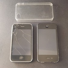 Apple iPhone 4 A1332 EMC 3808 iPhone A1303 16GB Untested Cracked Black
