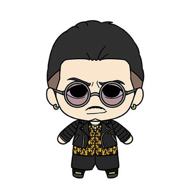 Yakuza: Like a Dragon Character Nui Plush & Tin Badge Set [Tianyou Zhao]