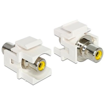 Delock Keystone Modul Cinch Buchse > Cinch Buchse gelb # 86306