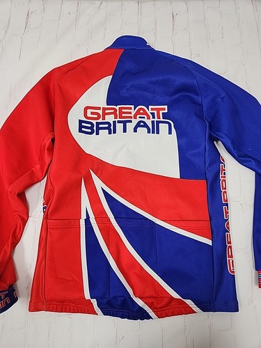 BRITISH CYCLING Great Britain Ling Sleeve Fleece Lined BIKE JERSEY - Picture 8 of 14