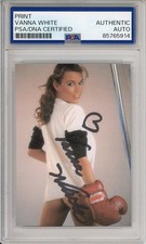 VANNA WHITE WHEEL OF FORTUNE SIGNED PLAYBOY SEXY NO PANTS PICTURE PSA DNA COA