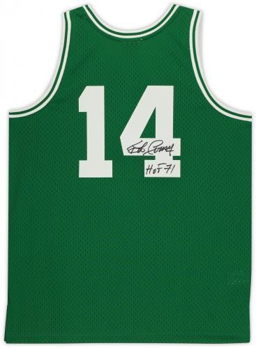 FRMD Bob Cousy Celtics signiert Mitchell & Ness grün Swingman Trikot "HOF 71" Ins - Bild 2 von 5