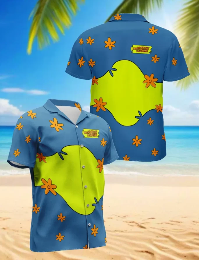 The Mystery Machine Aloha Hawaiian Shirt Size S-5Xl