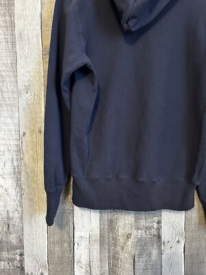 Vintage 90s Champion Reverse Weave Hoodie Navy Blue Medium Men's