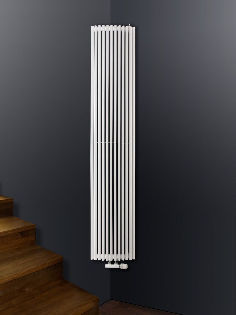 Agadon Aurora Corner Designer Panel Radiator 1800 x 340 mm White