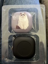 For Samsung Galaxy Buds Live Elegance Cats Protective Cover Keychain