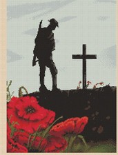 Remembrance Soldier Counted Cross Stitch CHART No. 7-452/1