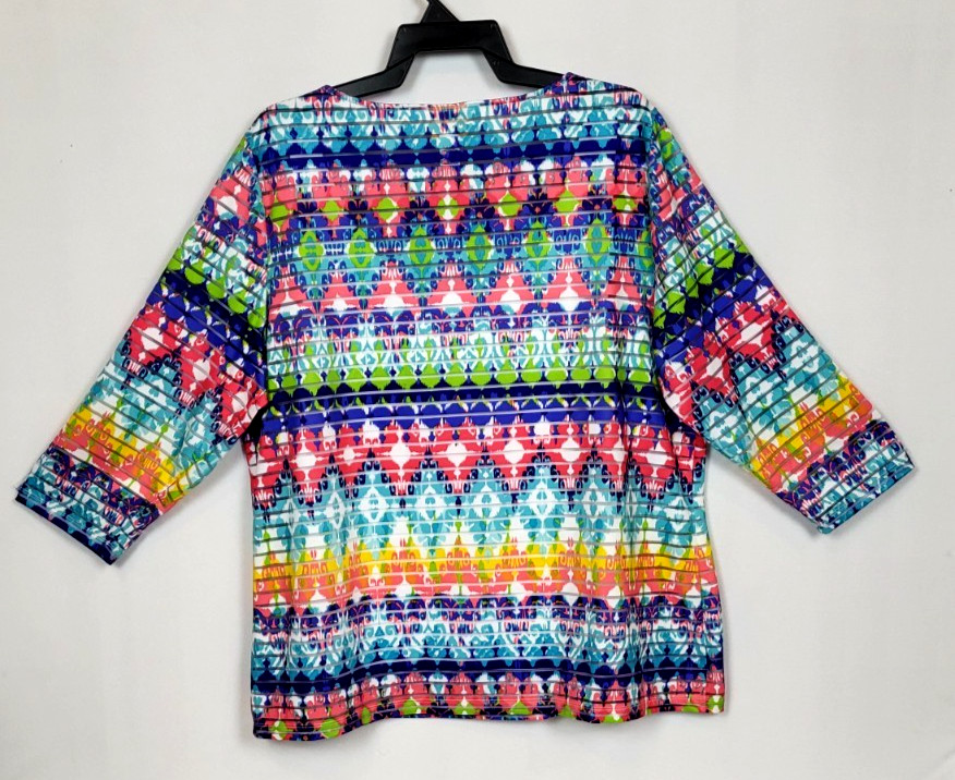 Ruby Rd. Women's Size 1X Multicolor Striped Burno… - image 2