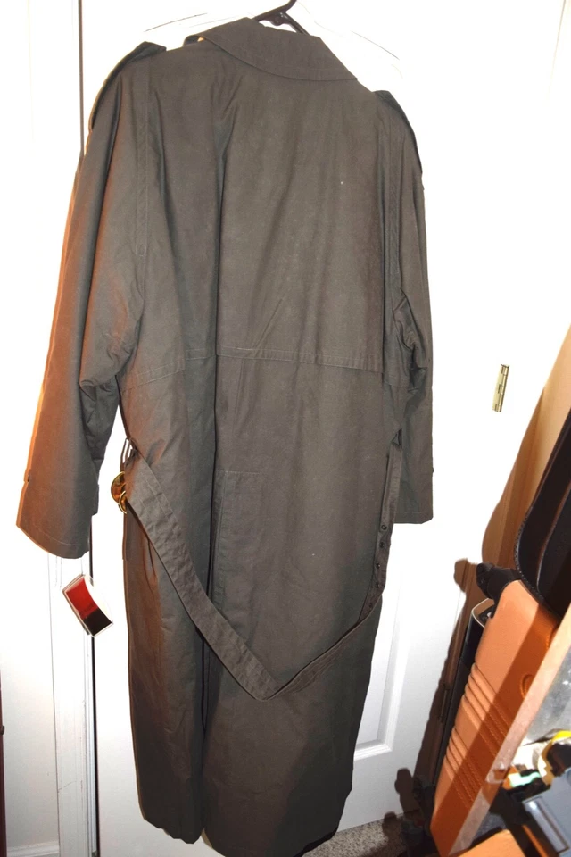 NUEVO CON ETIQUETAS CLÁSICO DE COLECCIÓN PIERRE CARDIN Hombres Trench Rain Coat 100% algodón 44R MovieWardrobe Foto 2 de 4