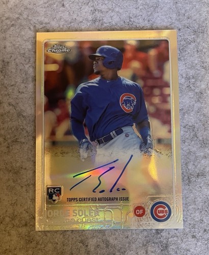 2015 Topps Chrome Jorge Soler Auto Refractor /499