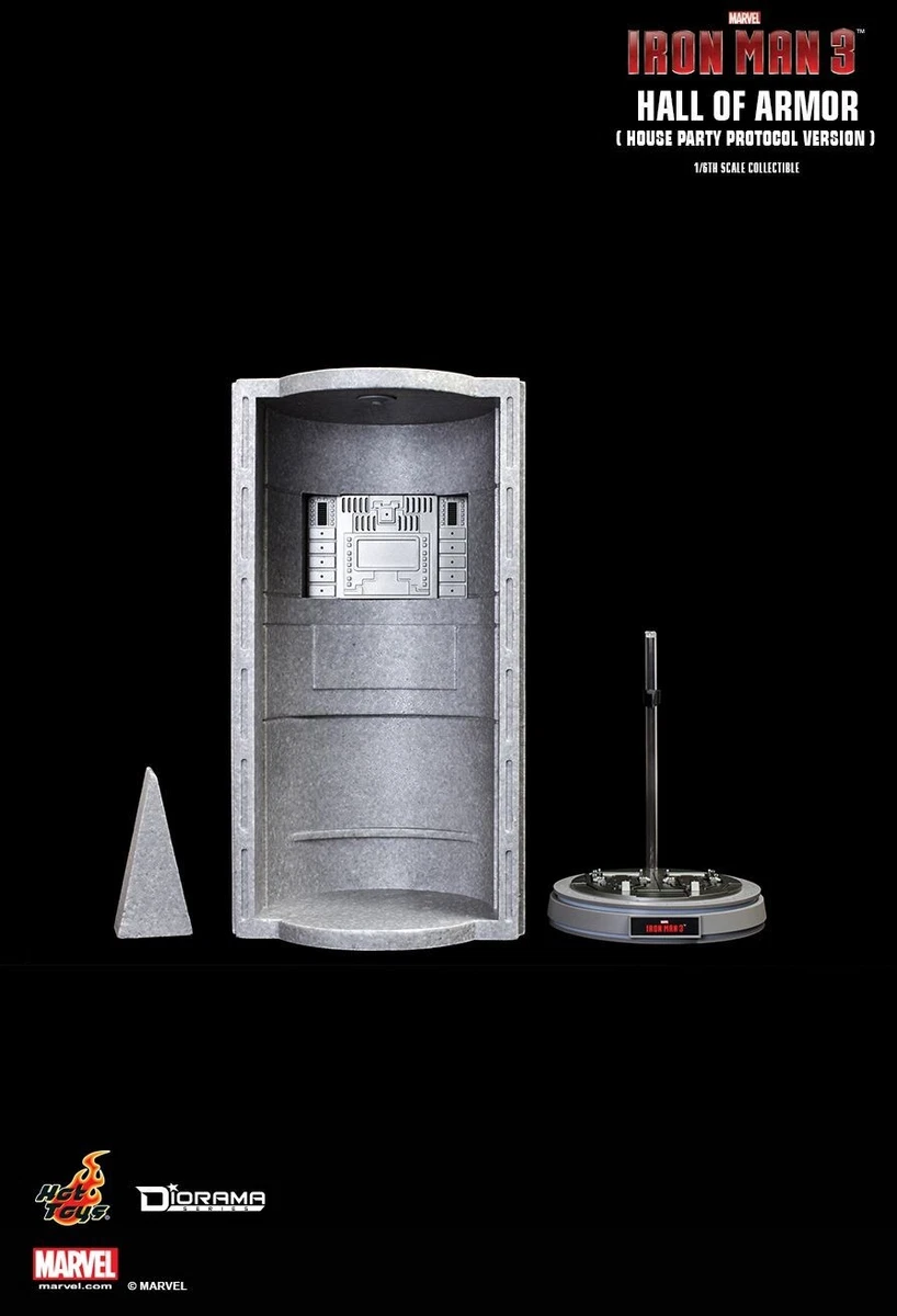 Hot Toys Marvel Diorama Series Hall of Armor House Party Protocol Collectible