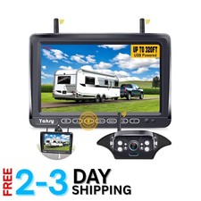 Weatherproof RV Backup Camera System - 1080P HD, View Up to 825ft, Touch Control