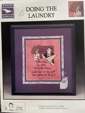Twisted Threads Doing the Laundry Counted Cross Stitch Chart 1998 New