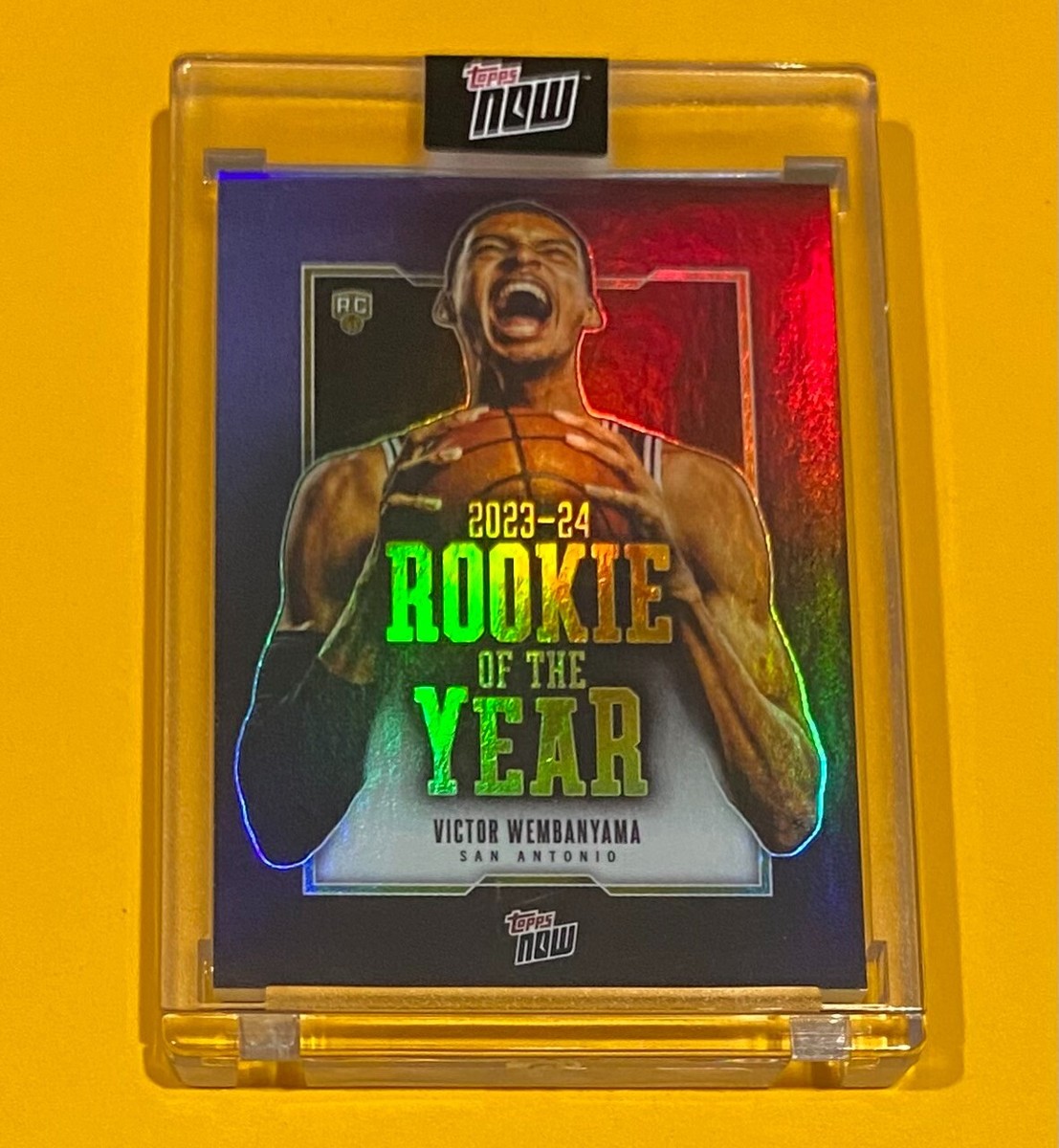 2023-24 Topps Now Victor Wembanyama ROOKIE OF THE YEAR SP Spurs