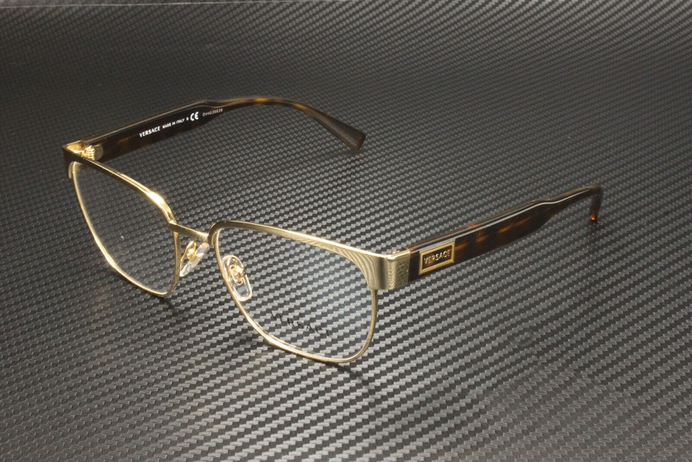 VERSACE VE1264 1460 Gold Square Men's Eyeglasses 54 mm