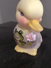 Fenton Gift Shop 2023 Froggie Duckling Figurine.  #18/36. Hand Painted