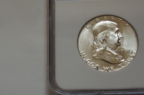 1963 P Franklin Half Dollar NGC MS 64 - Picture 2 of 4