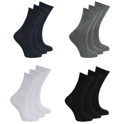 Calze Bimbo Thread Linens 3 Paia Di Calzini Alla Caviglia Delle Ragazze Per I Bambini Di Cotone Ricco Pianura Scuola Calzini, Grigio, 2-4 Anni Calzini Bimbo 2 Anni