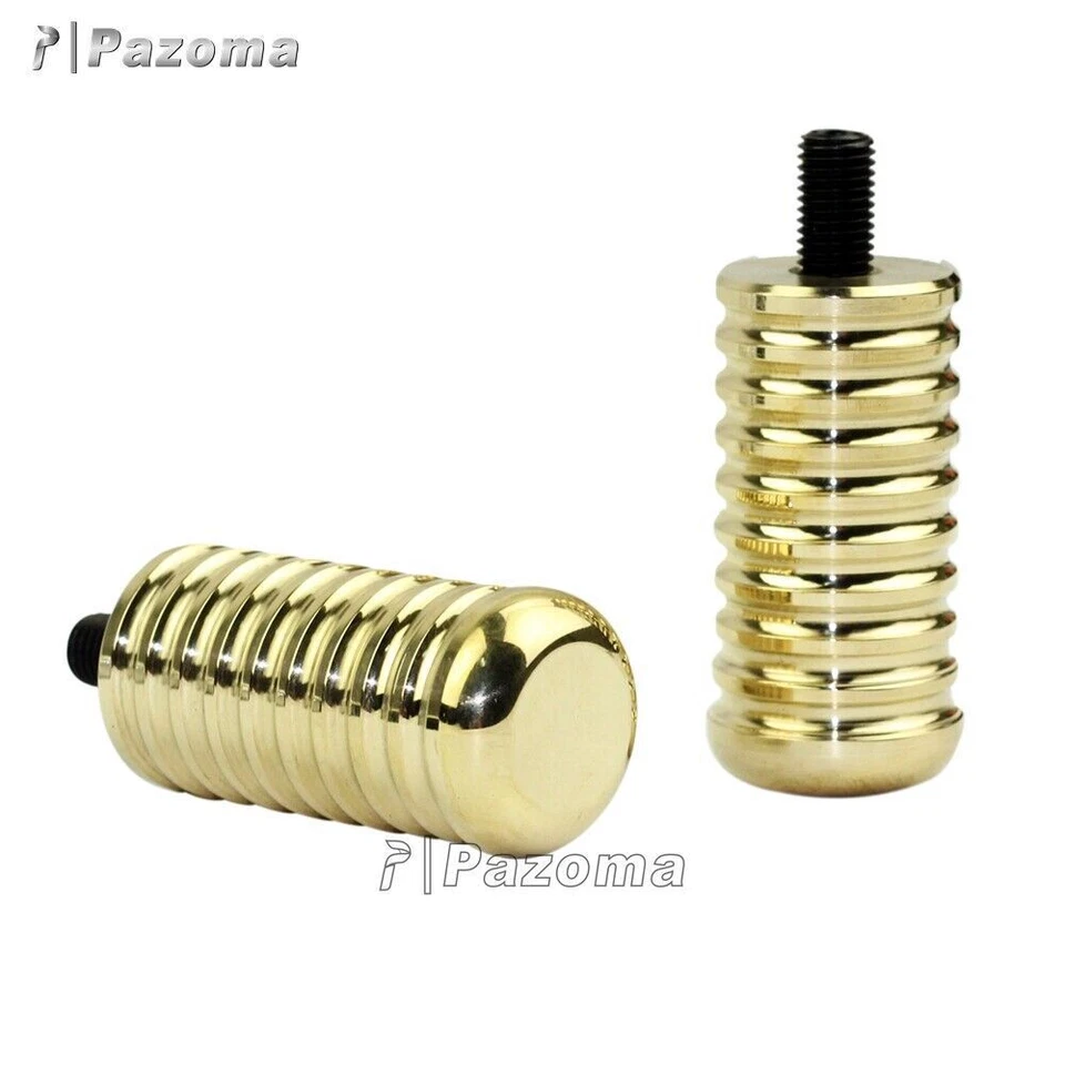 Пара латунных ребристых переключателей передач грубая опора для Harley Sportster XL883 883R 883L - Изображение 4 из 4