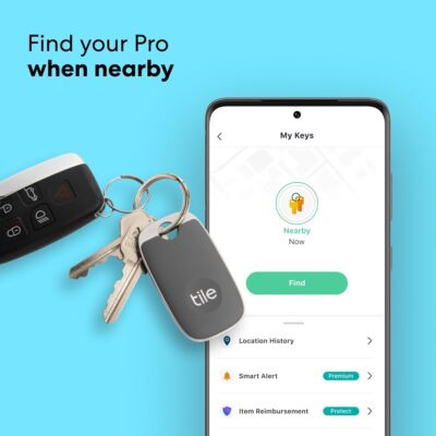 Tile Pro (2022) Bluetooth Tracker – 120m Range, White – Open Box With 12-Month Warranty