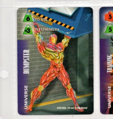 1995 Fleer Marvel Overpower Universe Iron Man - Dumpster
