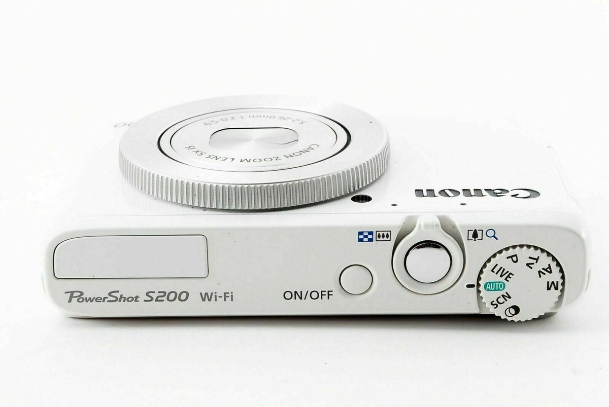 Canon PowerShot S200 compact digital camera *white *made in Canon PowerShot S200 compact digital camera *white *made in