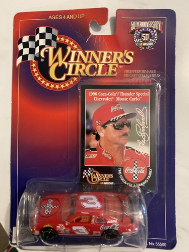 1998 Hasbro Winners Circle Dale Earnhardt #3 Coke Car Diecast 1/64 Scale