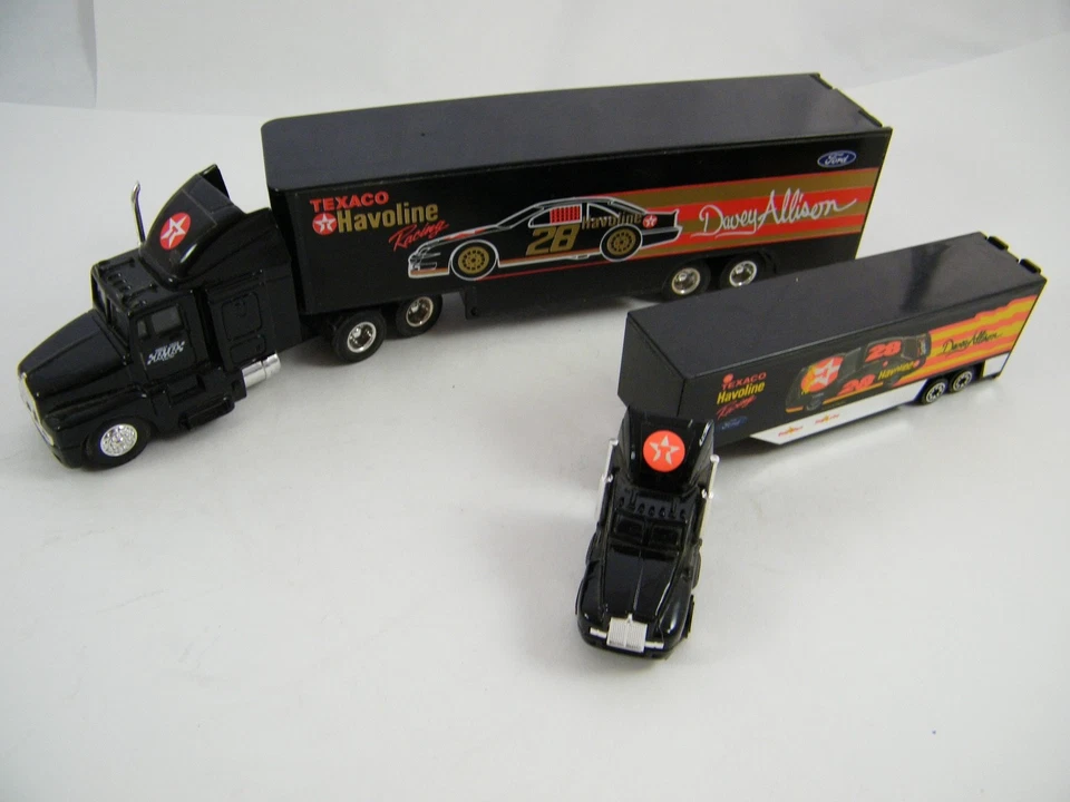 DAVEY ALLISON ~ TEXACO HAVOLINE RACING #28 ~ TRANSPORTADOR Y COCHES Foto 4 de 4