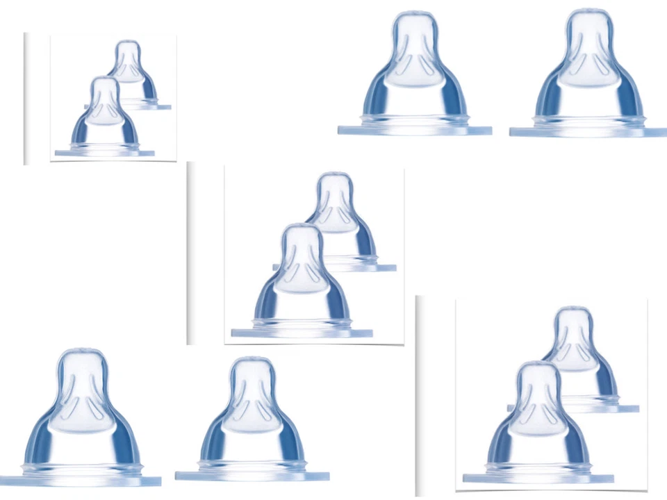 Mam Sauger Seidensauger Sauger Nuckel 2x2 Stück 4er Set für Anti-Colic,Bottle