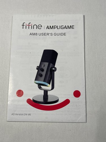 Fifine Ampligame AM8 Black Dynamic Microphone For Podcast Recording - 第 6/12 張圖片