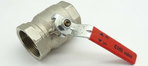 Rubinetto a sfera CIMBERIO CIM RED 5 Valvola di intercettazione Valvola Ottone IG/IG DN32 1 1/4" PN20 - Foto 2 di 5