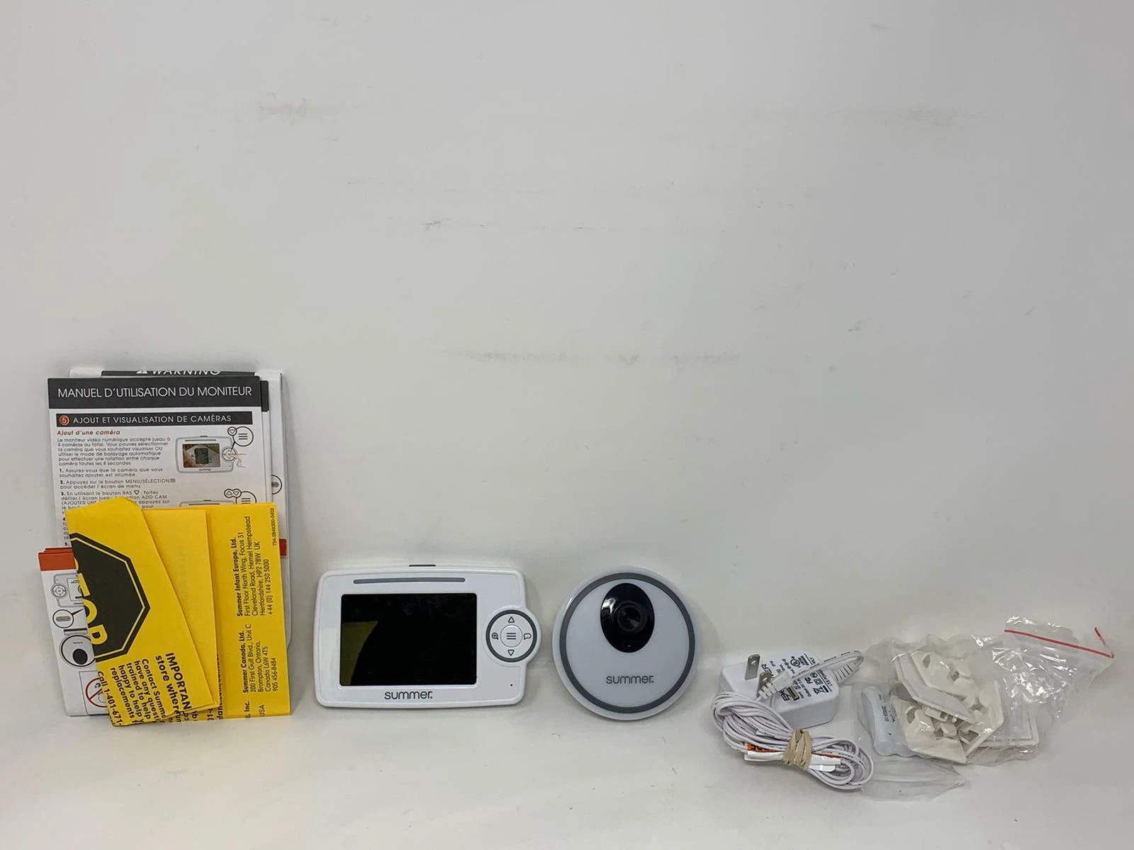 PARTS/REPAIR Summer Glimpse Plus Video Baby Monitor