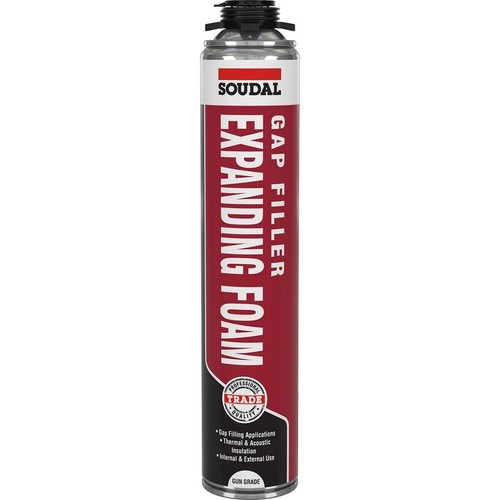 Soudal Soudafoam B3 Gap Filler PU Expanding Foam Gun Grade 750ml