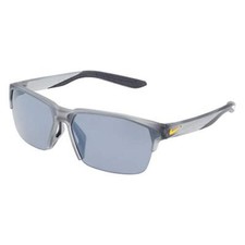 NEW Nike CU3748 012 Matte Grey Maverick Free Sunglasses with Silver Flash Lenses