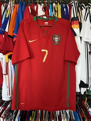 PORTUGAL 2008 2009 HOME FOOTBAL SHIRT SOCCER JERSEY NIKE 265759