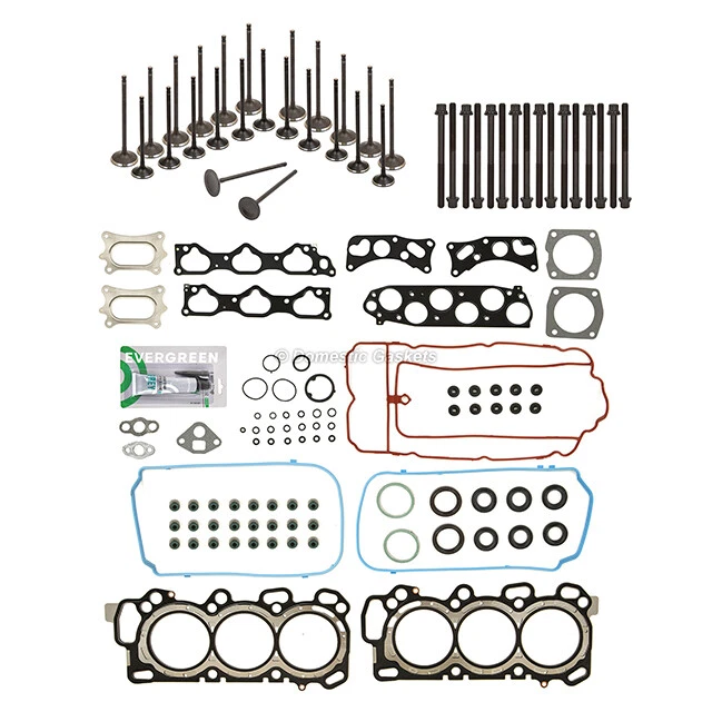 Head Gasket Set Intake Exhaust Valves Fit 09 Honda Pilot Odyssey 3.5L - Image 2 of 4