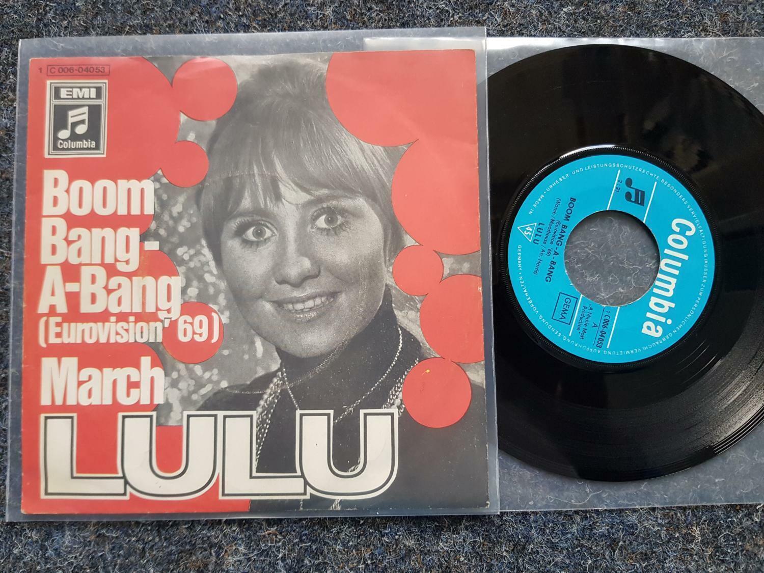 7"" Single Vinyl Lulu - Boom Bang-a-bang Germany EUROVISION SONG CONTEST 1969