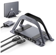 4URPC 10-IN-1 Type C Dual Monitor Laptop Dock Stand