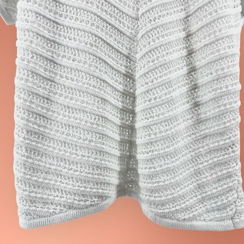 Chicos NWT Womens Zyana Dolman Short Sleeve Pullover Open Knit Sweater Large - Picture 5 of 12