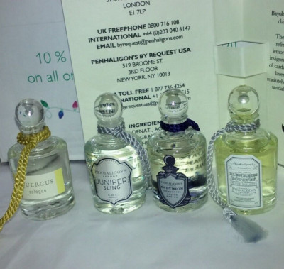 Penhaligon's  sling, bayolea, blenheim bouquet, endymion  miniature lot of 5