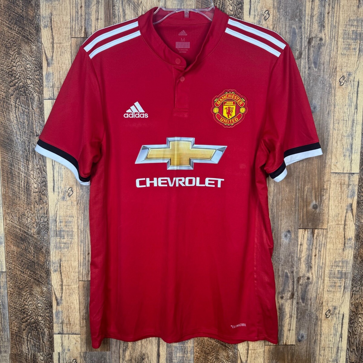 Manchester United 2017-18 Home Soccer Jersey Adidas BS1214 Men's M