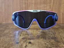 VINTAGE ALPINA MULTICOLOR ACETATE SHIELD SUNGLASSES MADE IN GERMANY X23