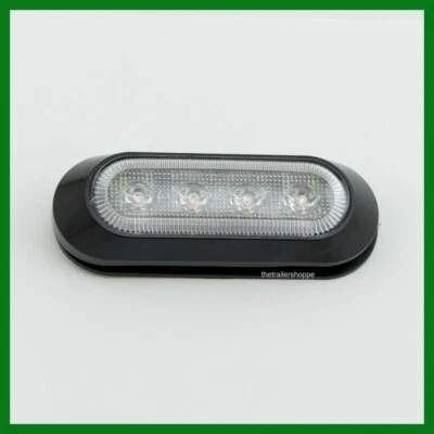 Maxxima M20384YCL Amber Clear Lens 4 LED Warning Strobe Surface Mount Light