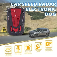 V7 Car Radar High Performance 16 Band 360° Laser Detector English Russian Voice