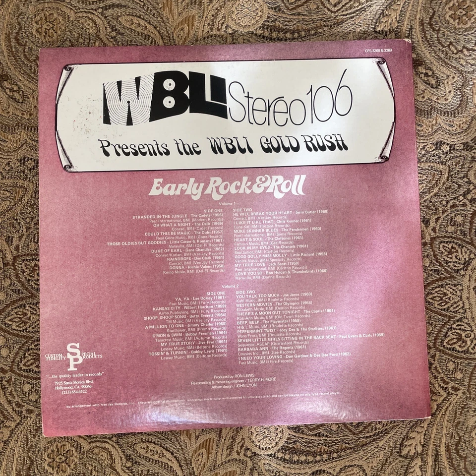 Extremely Rare WBLI Presents ‘The WBLI Gold Rush’ Early Rock ‘n’ Roll, 2 Vinyl - Image 2 of 4