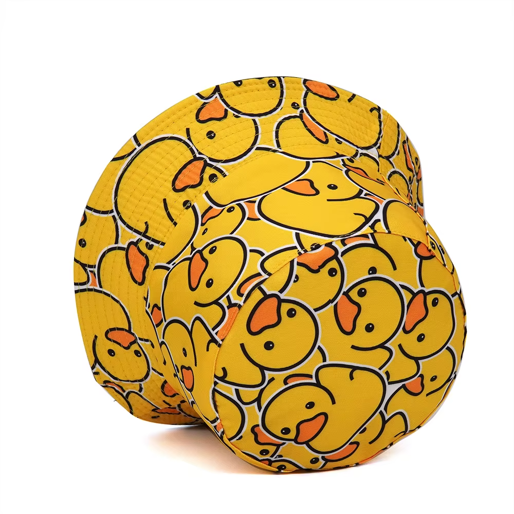 Rubber Ducky Bucket Hat Yellow Reversible Novelty Hippie Jeep Duck Hat-image